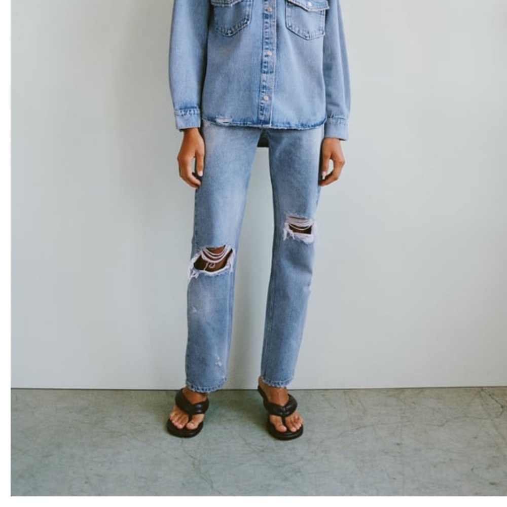Blue Ripped Zara Jeans